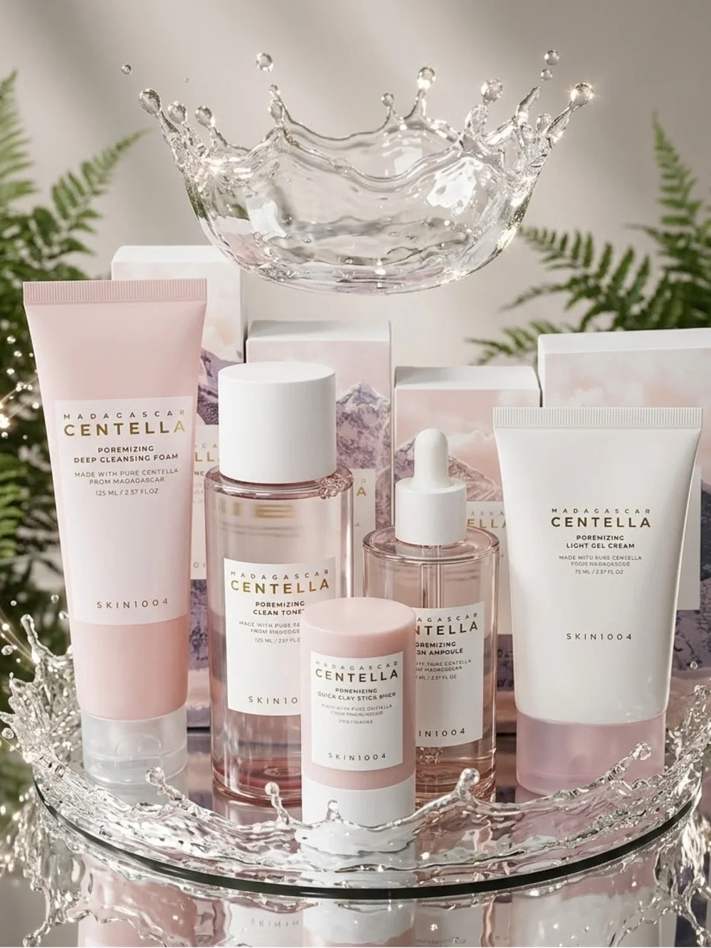 Centella Poreminizing Skincare Set - Soft Pink